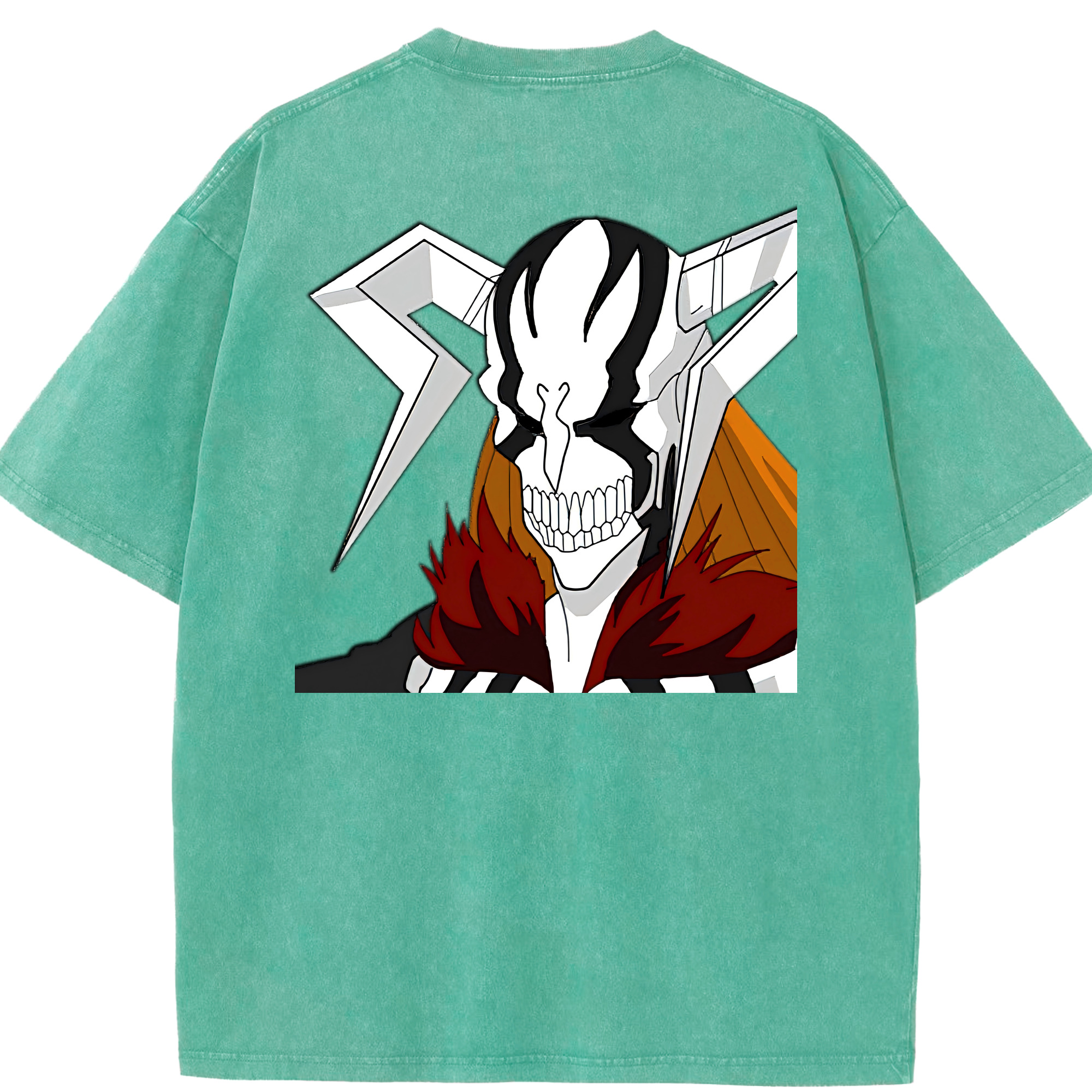 （画像用） ブリーチ 黒崎一護（くろさき いちご）BLEACH Kurosaki Ichigo 綿100% ヴィンテージ風 半袖Tシャツ（背面プリント）